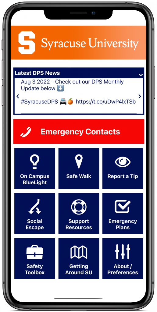 Orange Safe App Department of Public Safety Syracuse University